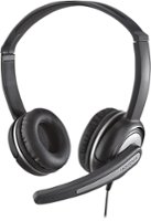 Insignia™ - On-Ear Stereo Headset - Black - Front_Zoom