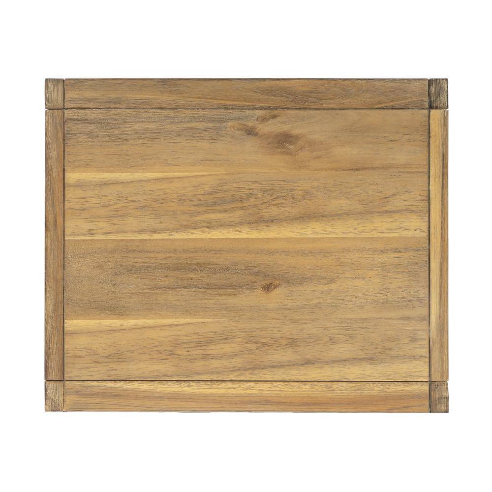 Angle. Butler Specialty - Lark Natural Wood Nightstand - Light Brown.