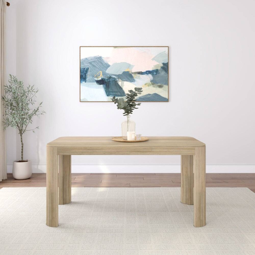 Alt View 1. Plank+Beam - Contour Dining Table (60in / 1524mm), Blonde - Blonde.