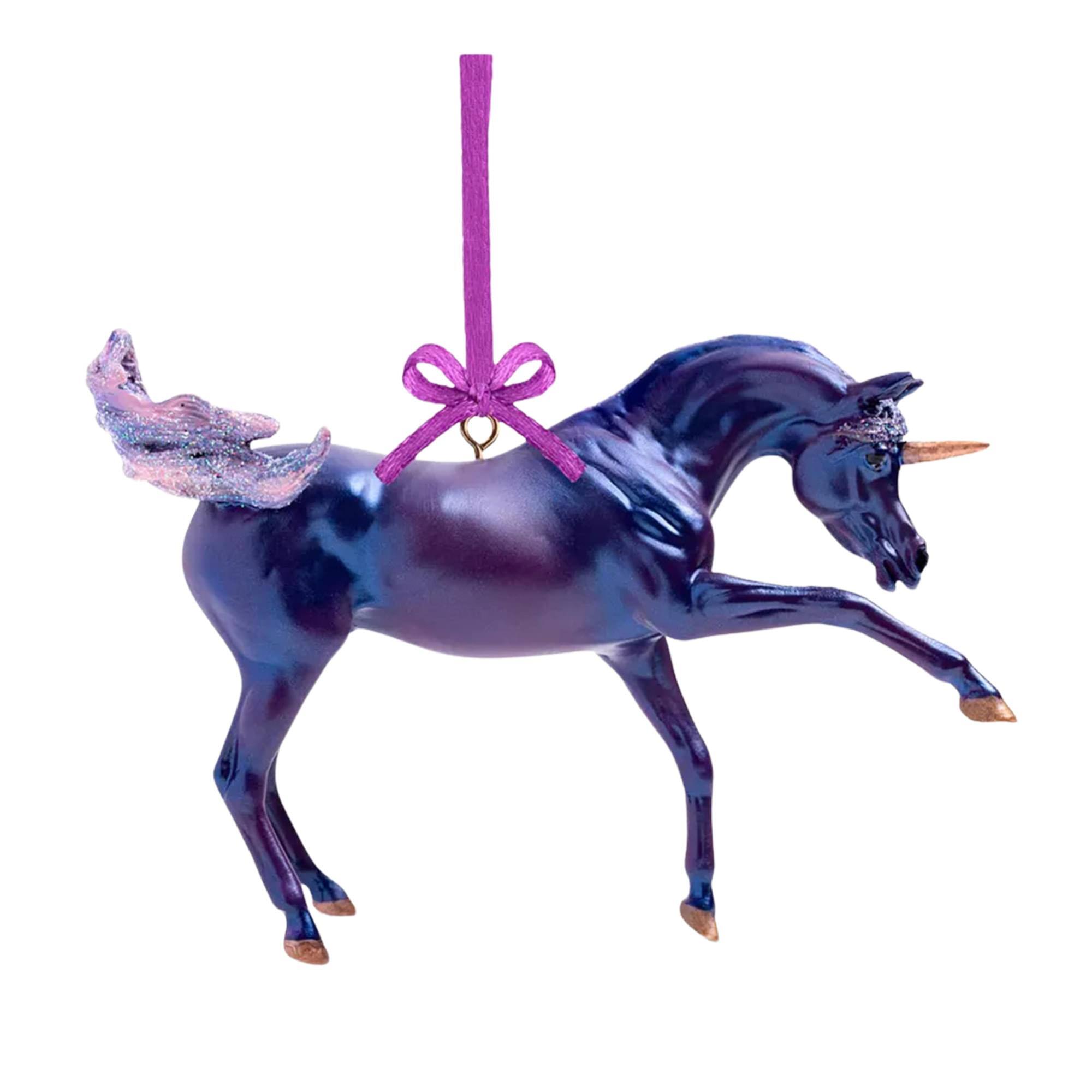 Front. Breyer - Breyer 2022 Holiday Unicorn Ornament | Tyrian - Purple.