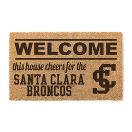Jardine - Santa Clara Broncos 18" x 30" Welcome Doormat - Brown