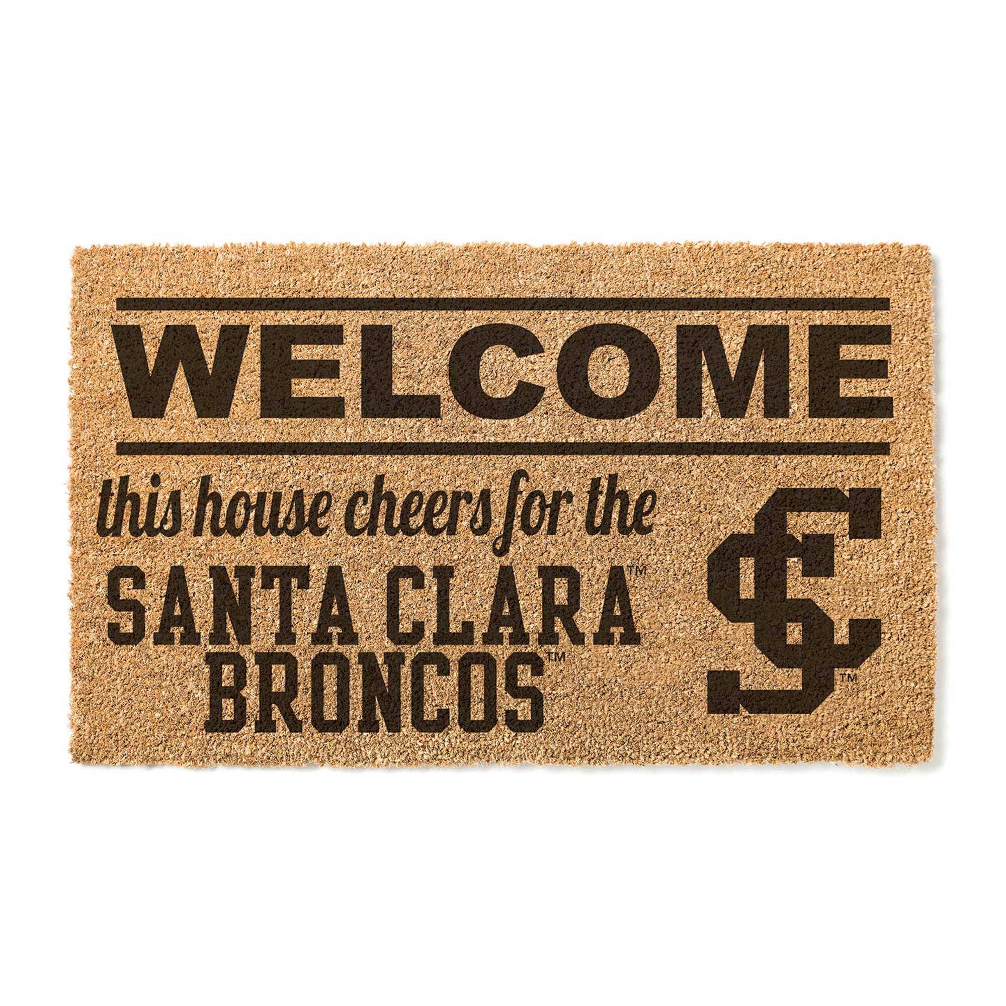 Santa Clara Broncos 18" x 30" Welcome Doormat