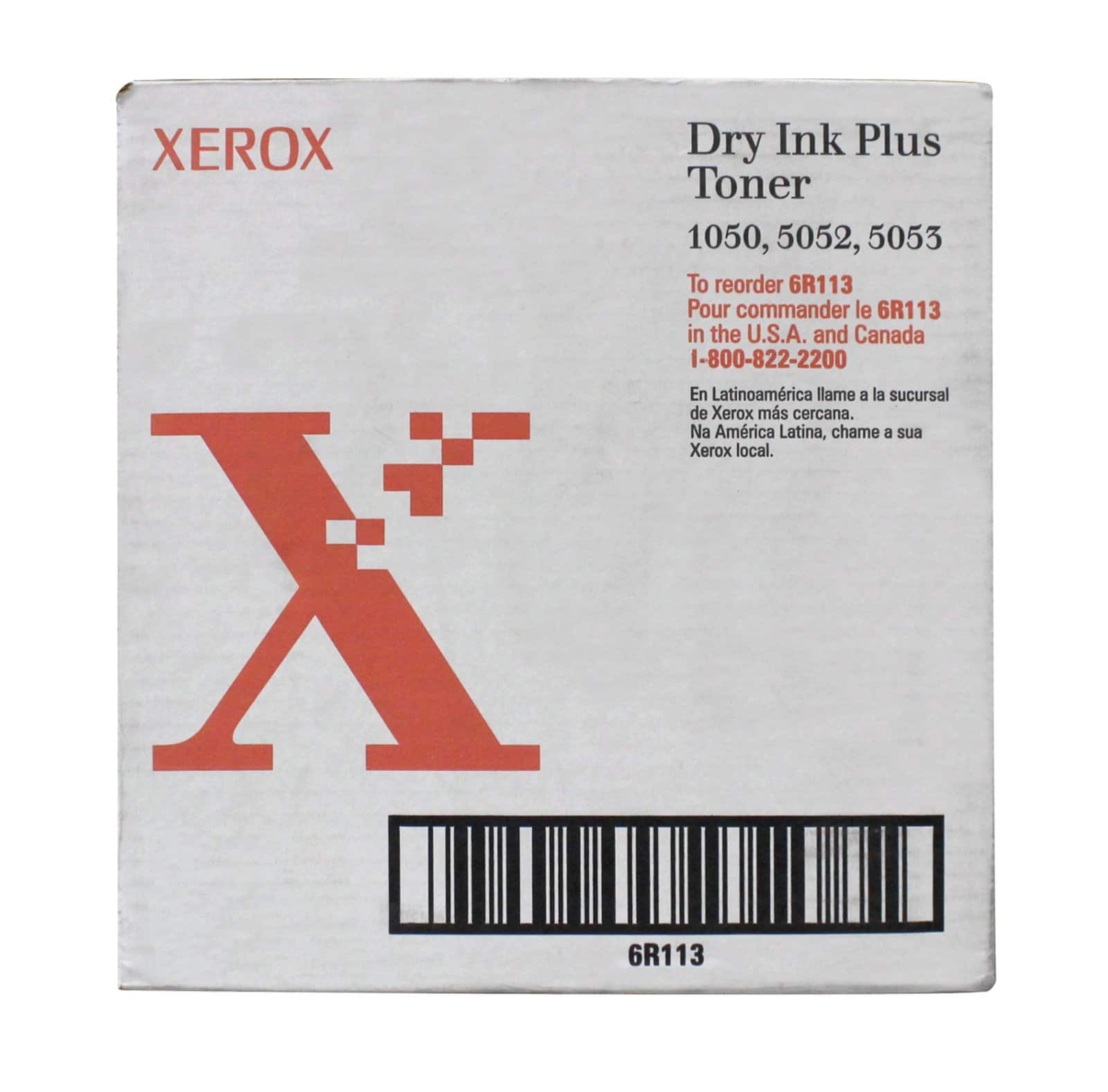 6R-113 Xerox black toner Box 6R113 for 1050, 5050,5053 - 4 bottles/cs price history on PriceWatchPro