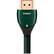 Front. AudioQuest - Forest 26'3" 4K Ultra HD In-Wall HDMI Cable - Black/Green Stripe.