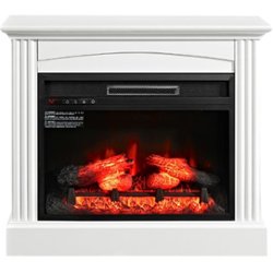 Whalen Furniture - Electric Fireplace - Cottage white - Front_Zoom