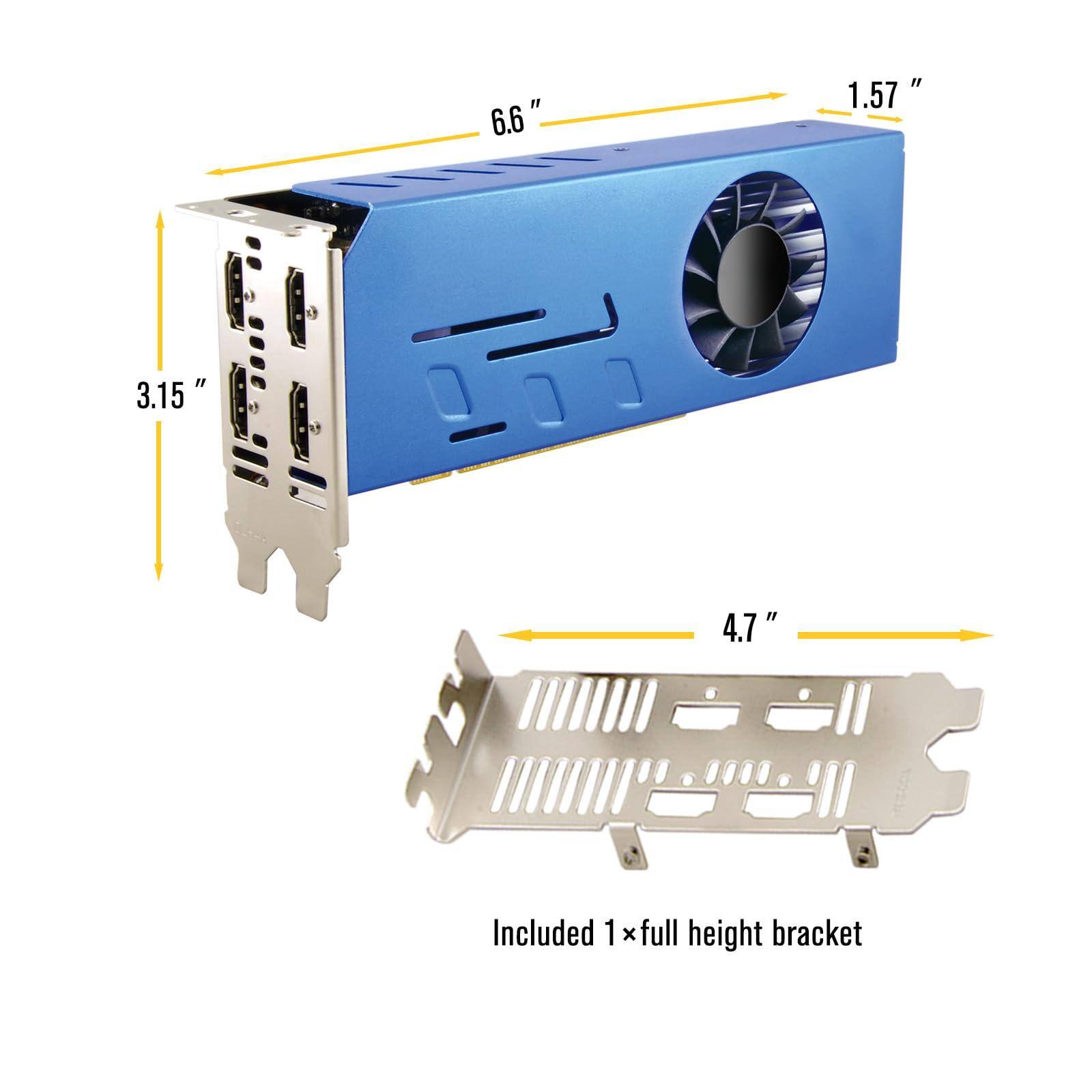 6.6"  
1.57"  
3.15"  
4.7"  

Included 1 x full height bracket