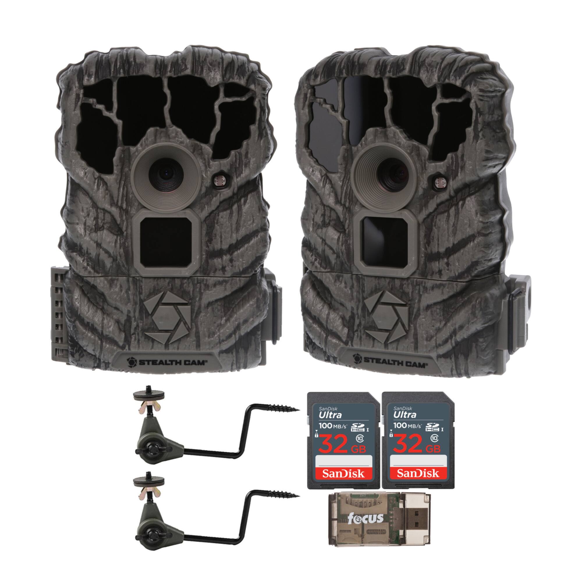Stealth Cam - Browtine 14MP Trail Camera with Video (2-Pack) Bundle