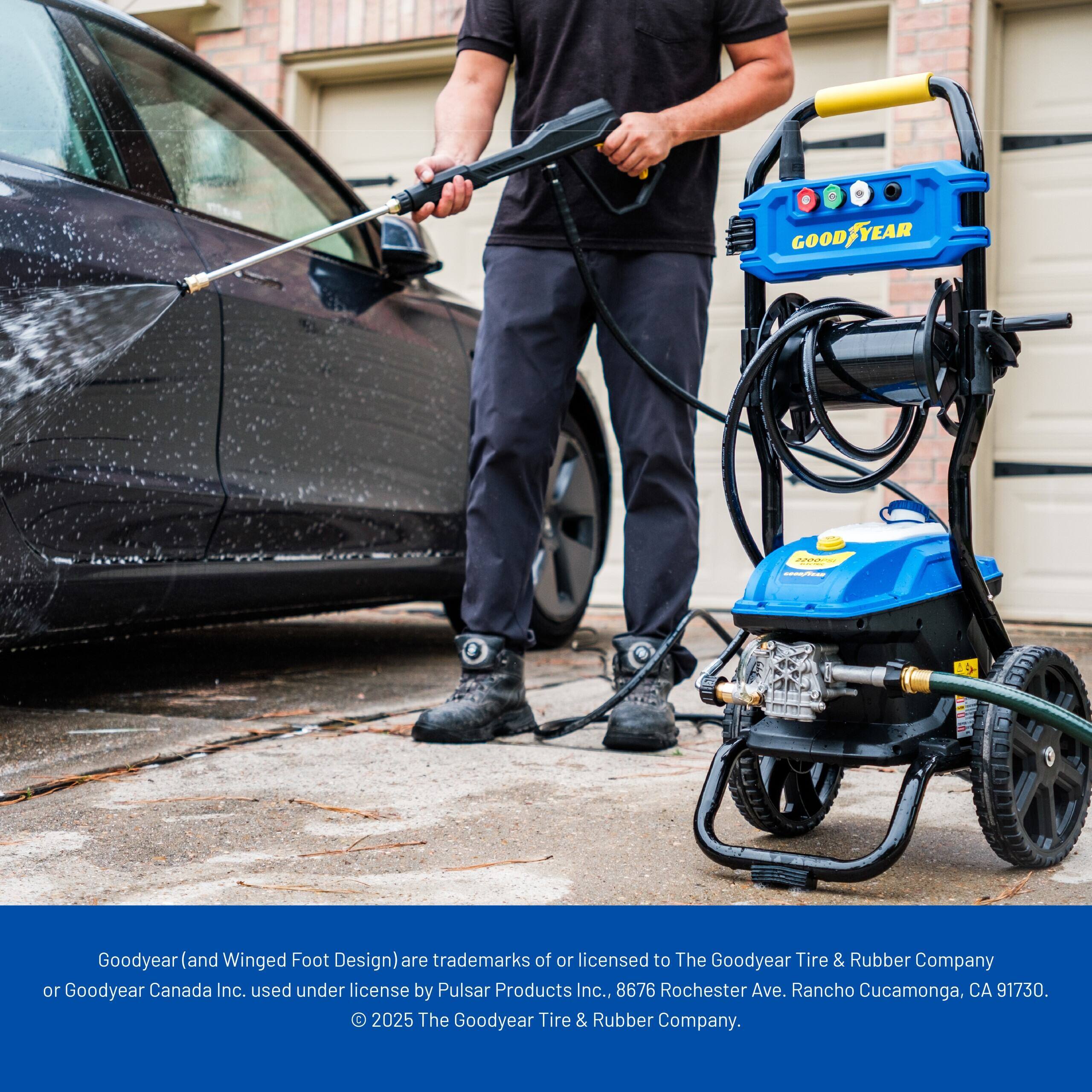 Goodyear (and Winged Foot Design) are trademarks of or licensed to The Goodyear Tire & Rubber Company or Goodyear Canada Inc., used under license by Pulsar Products Inc., 8676 Rochester Ave., Rancho Cucamonga, CA 91730. © 2025 The Goodyear Tire & Rubber Company.