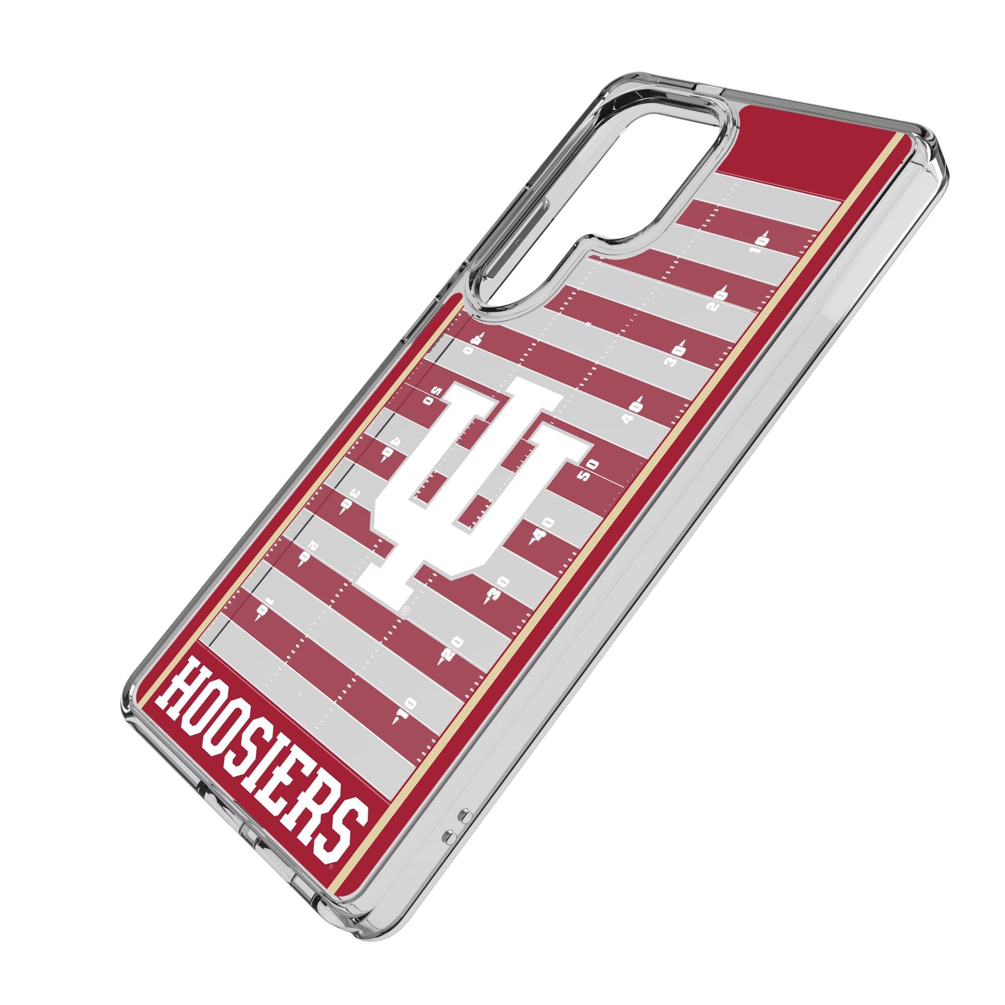 Alt View 1. Keyscaper - Indiana Hoosiers Field Galaxy Clear Case - S25 Ultra - Multicolor.