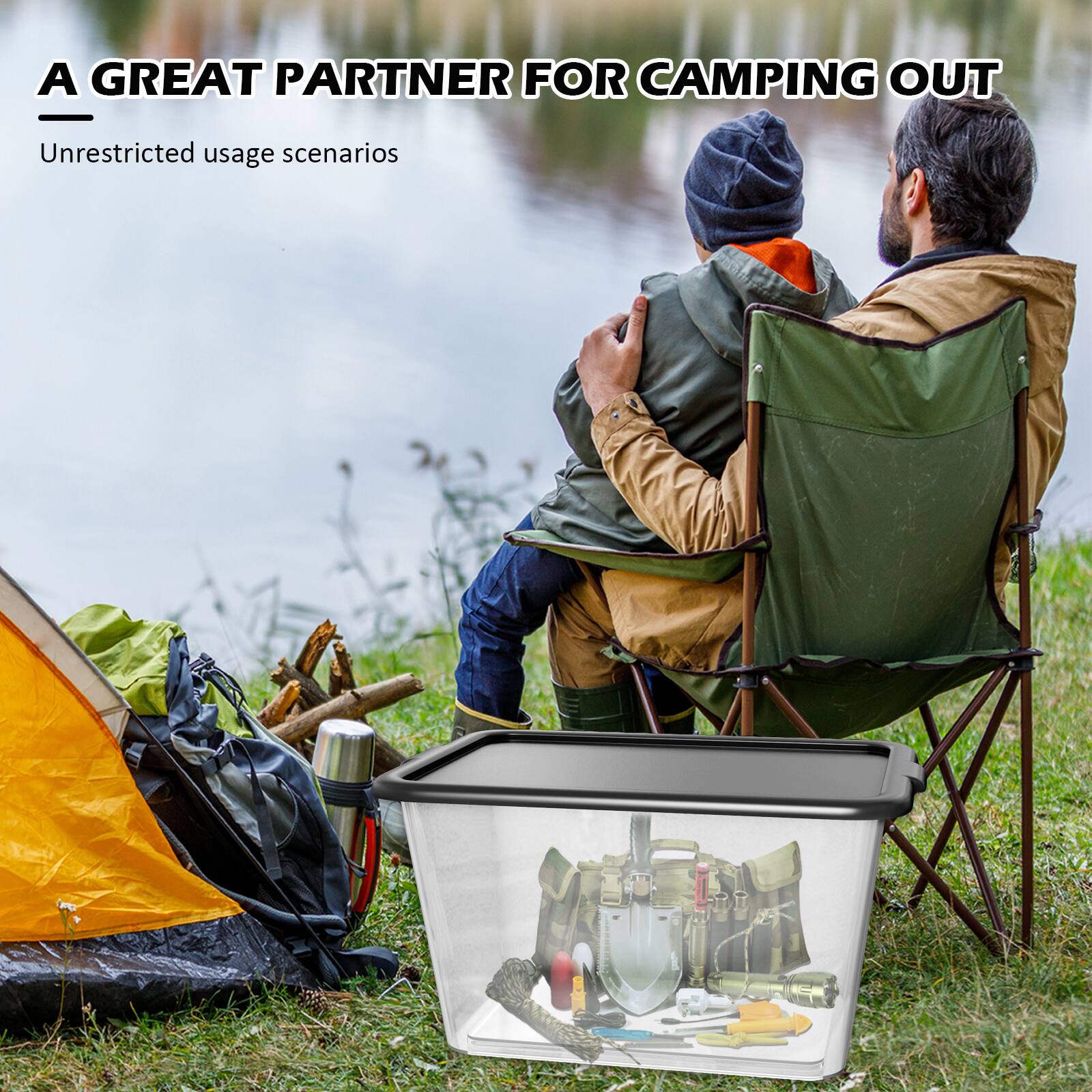 A GREAT PARTNER FOR CAMPING OUT  
Unrestricted usage scenarios