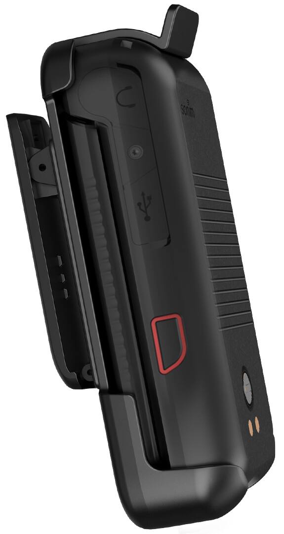 Alt View 9. Nakedcellphone - Holster Case for Sonim XP3plus 5G Flip Phone (2025, X320) - Ratchet Belt Clip Holder - Black.
