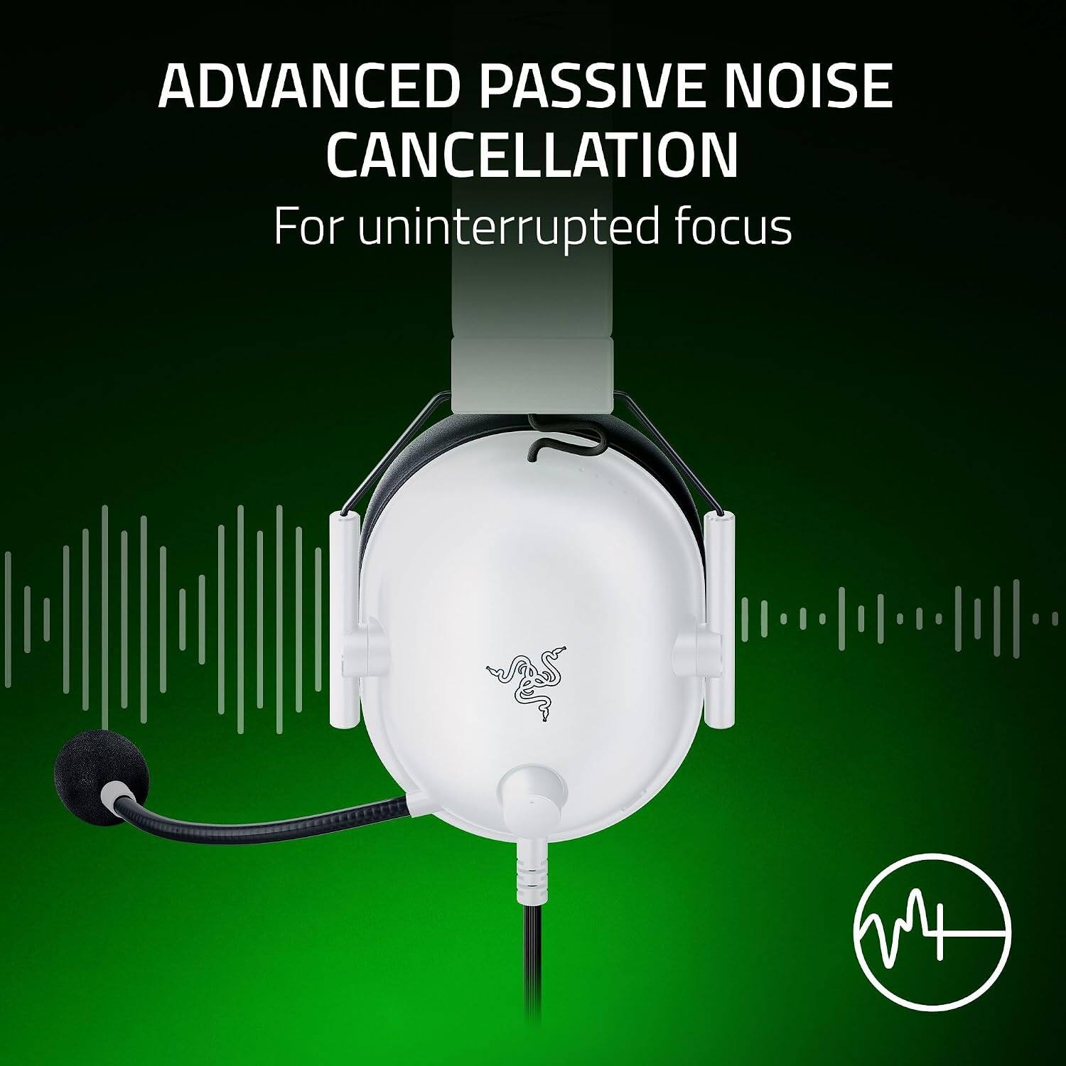 ADVANCED PASSIVE NOISE CANCELLATION  
For uninterrupted focus