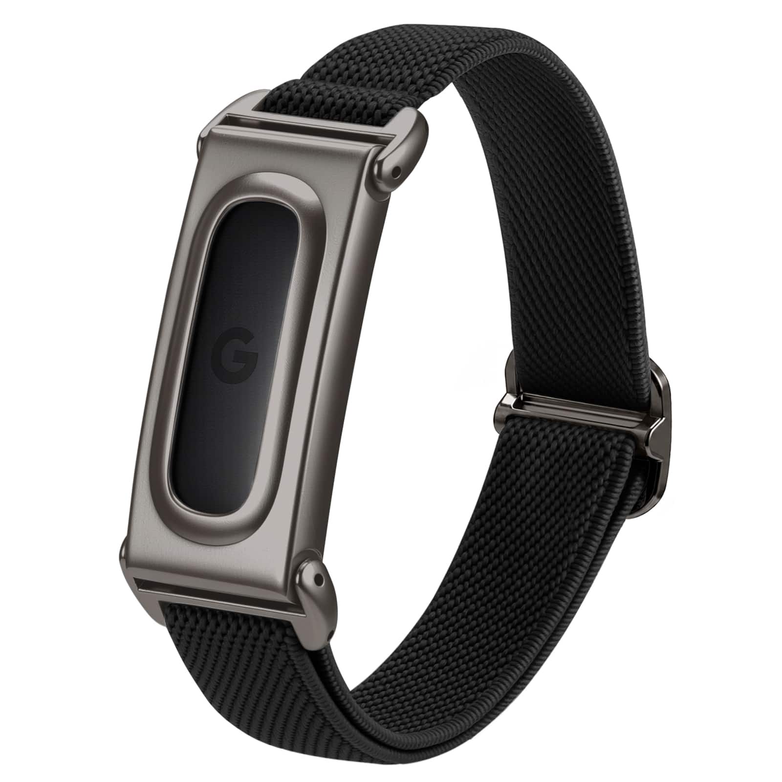 Fintie - Stretchy Nylon Band for Google Fitbit Air, Sport Loop Soft Elastic Strap Adjustable Replacement Breathable Wristband - Black