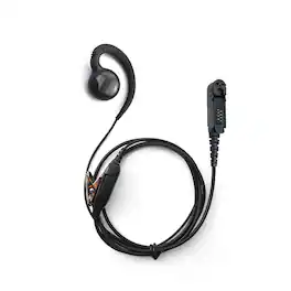 ProMaxPower - Swivel Earpiece with PTT Mic for Motorola XPR3500, DEP550, R5 & Other Radios - Straight Cable