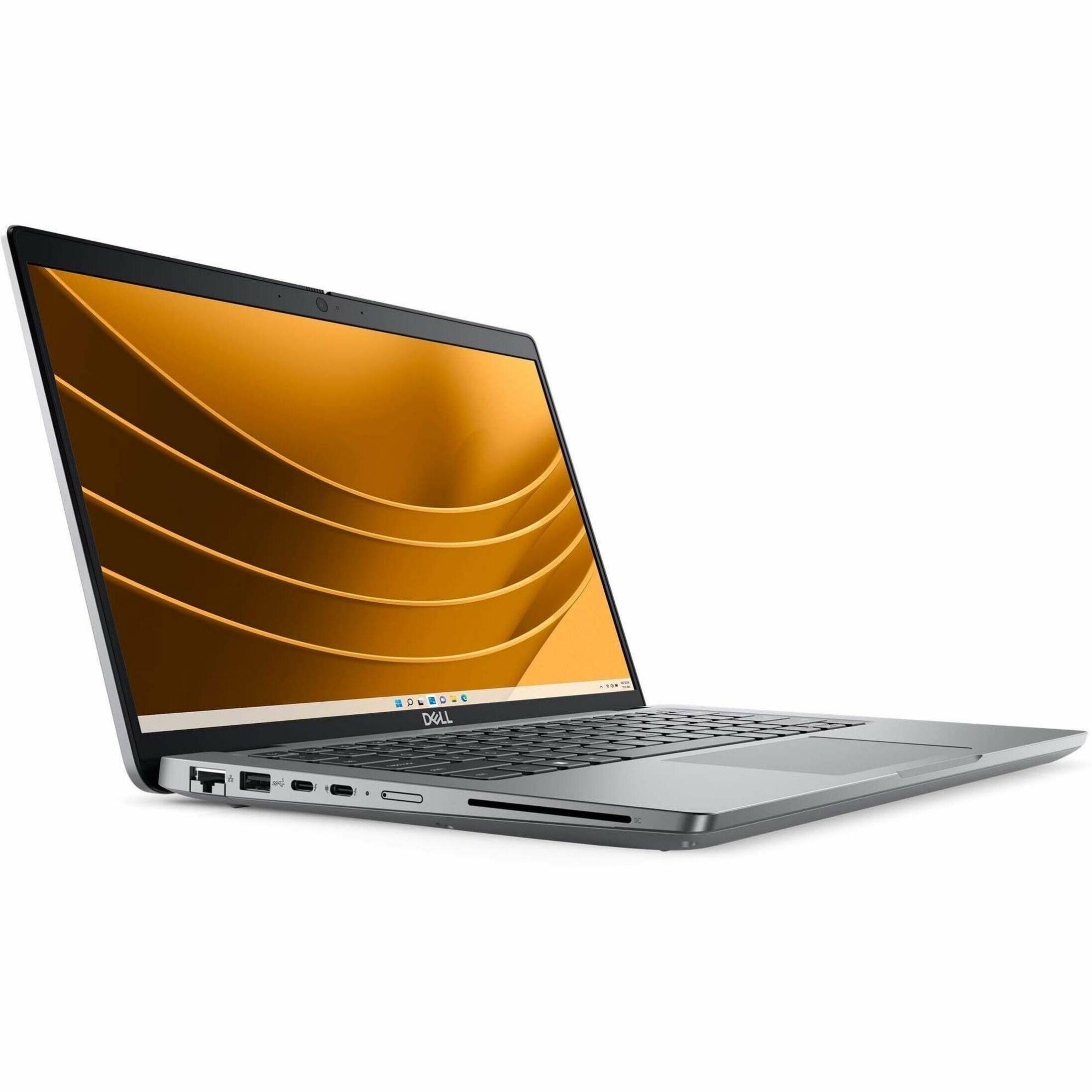 Angle. Dell - Latitude 5000 14" Laptop - Intel Core Ultra 5 with 16GB Memory - 256 GB SSD - Titan Gray, Gray.