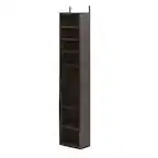 Front. Furinno - Indo 8-Tier Adjustable Shelves Multimedia Media Storage Tower Rack - Espresso.
