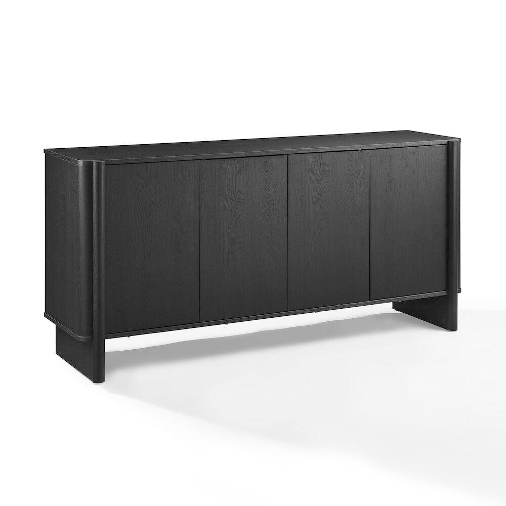 Alt View 2. Crosley Furniture - Wesley Sideboard - Black.