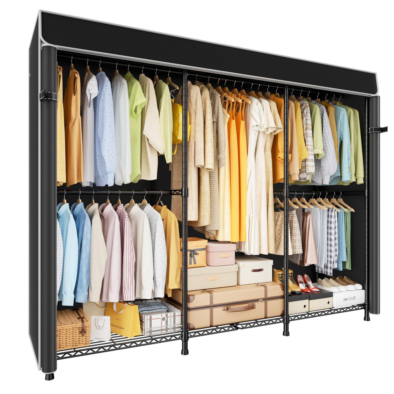 Cedar Assembly E14c Heavy Duty Closet Organizer System Freestanding ...