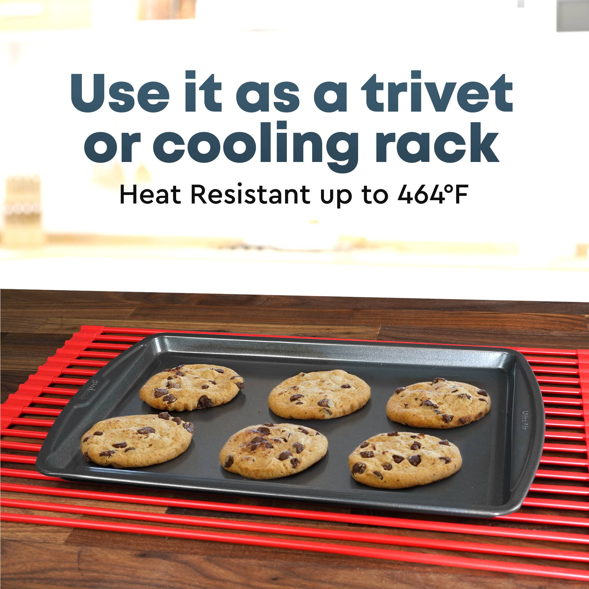 Use it as a trivet or cooling rack  
Heat Resistant up to 464°F