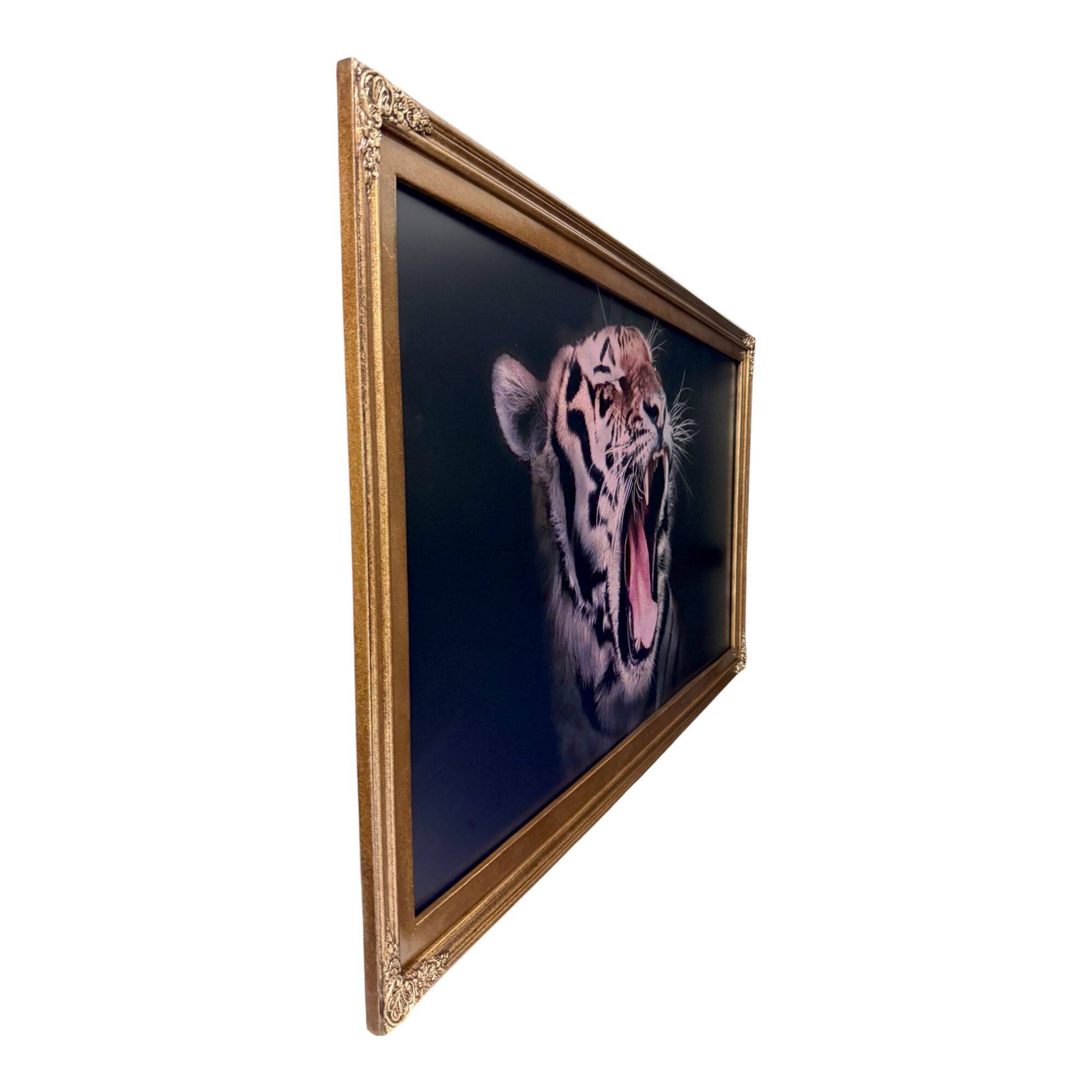 Angle. LAREDO FRAME FACTORY - 55 inch Handmade Ornate wood For TCL A300W NXTVISION Tv - ANTIQUE BRONZE FINISH.
