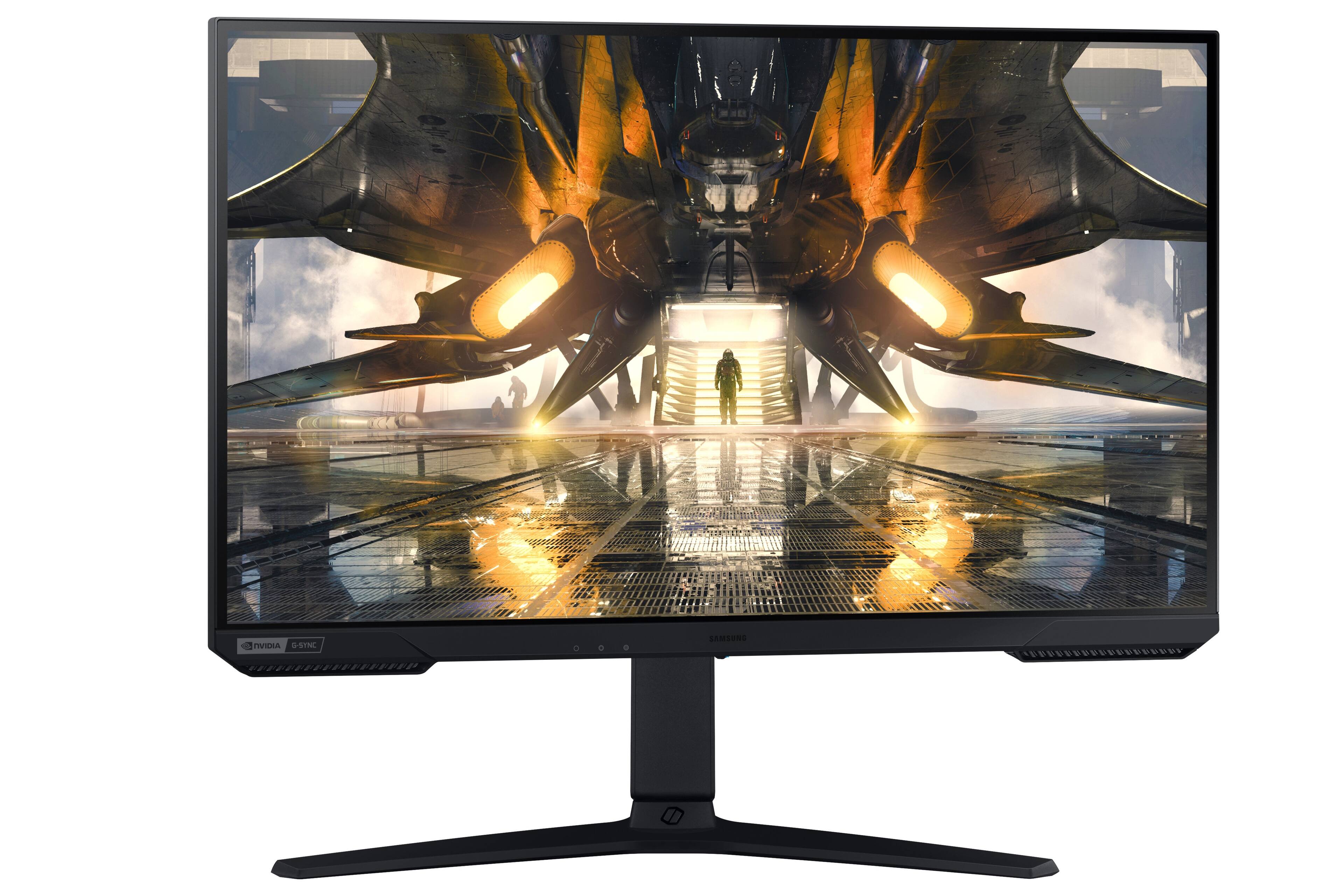 Alt View 23. Samsung - Odyssey 27” IPS LED QHD FreeSync Premium & G-Sync Compatible Gaming Monitor with HDR (Display Port, HDMI) - Black.