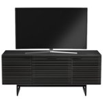 Front Zoom. BDI - Corridor TV Cabinet for Most Flat-Panel TVs Up to 70" - Black/Micro-etched black/Charcoal stained ash.