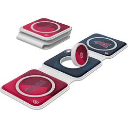 Keyscaper - Los Angeles Angels 3-in-1 Foldable Charger - White