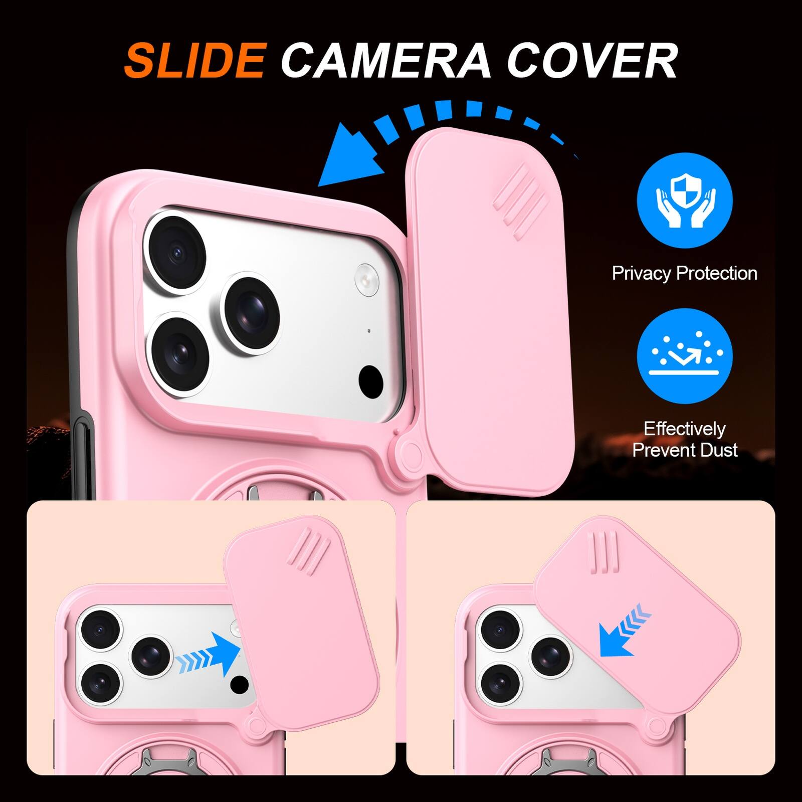 SLIDE CAMERA COVER

Privacy Protection

Effectively Prevent Dust