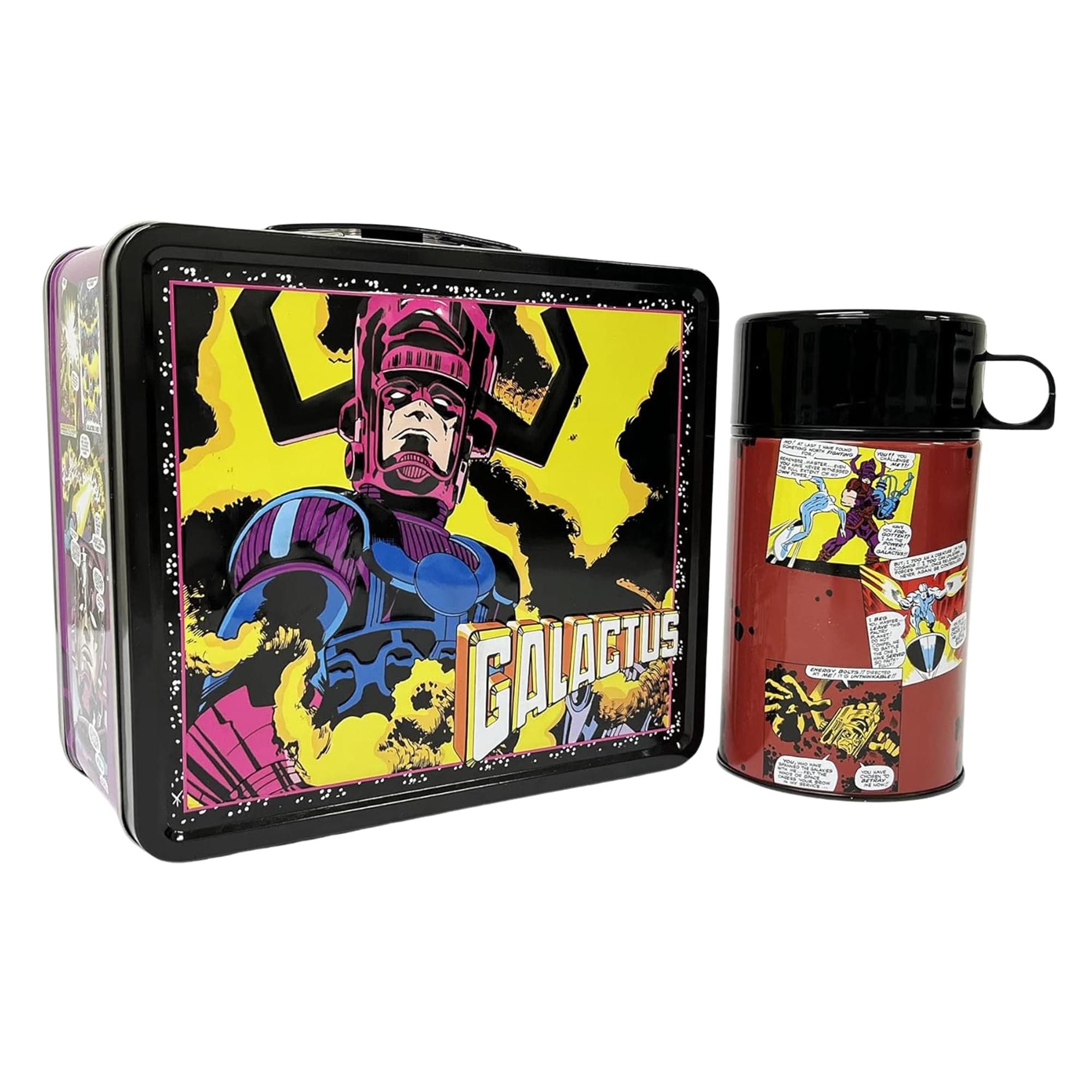 Alt View 1. Surreal Entertainment - Marvel Galactus Tin Titans Lunchbox & Water Bottle - Purple.
