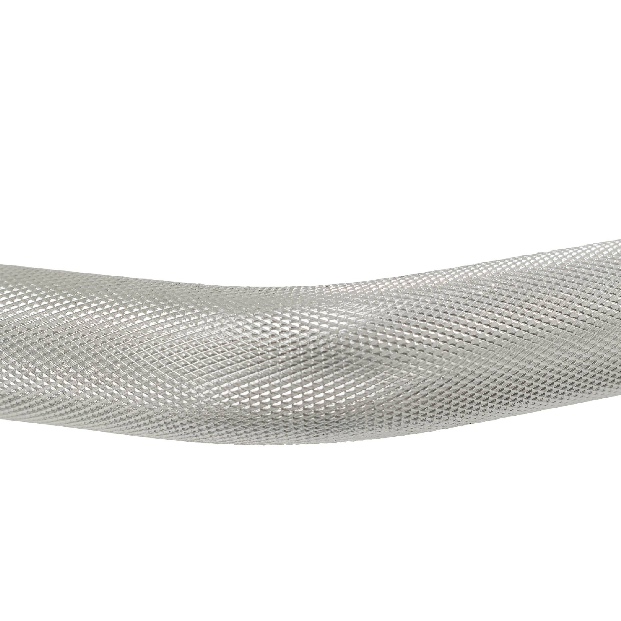 Alt View 1. Sunny Health & Fitness - 47" Threaded EZ Curl Chrome Bar - Silver.