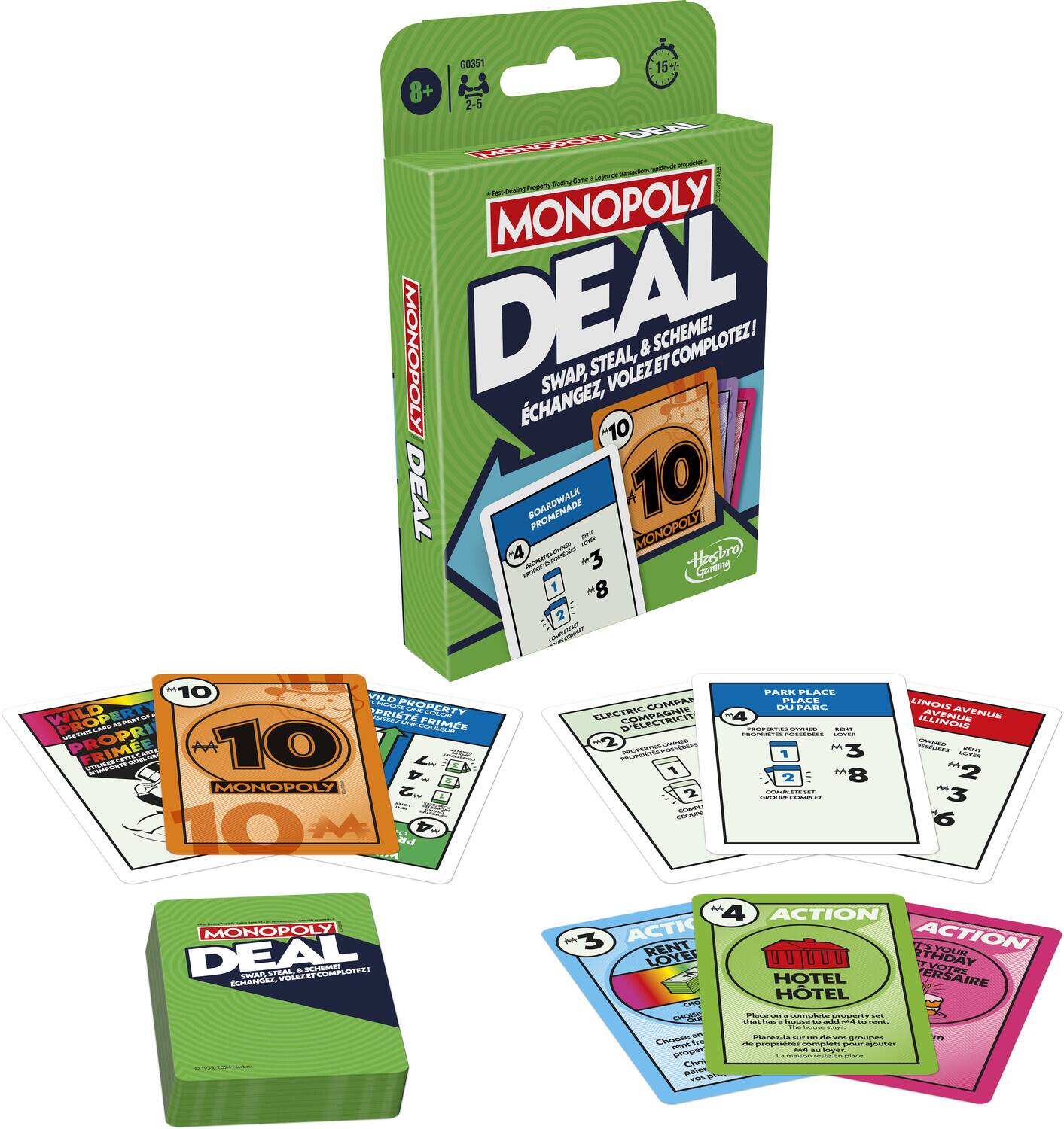 Hasbro - Gaming - Monopoly Deal Card Game - GAMES (MISC) - Multicolor