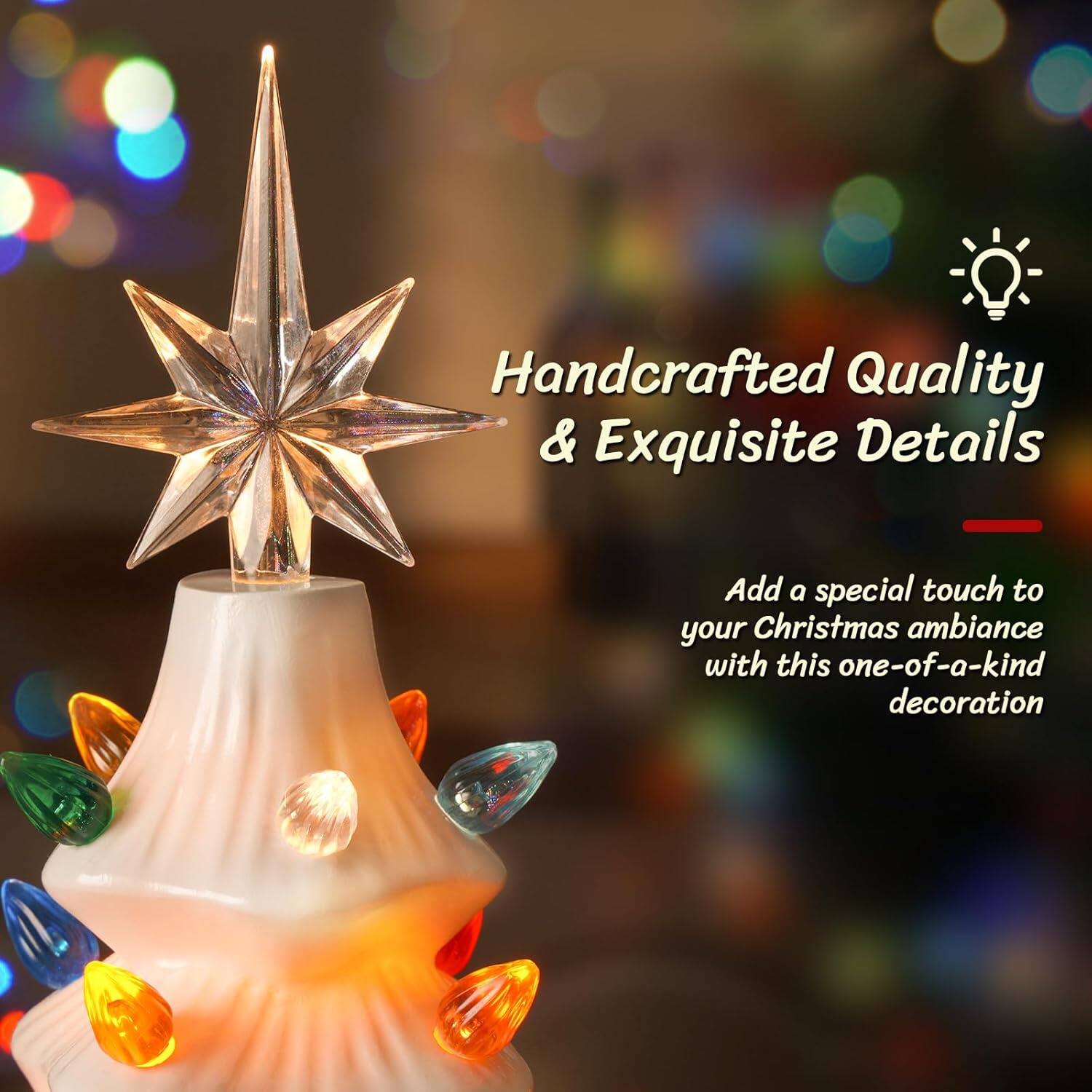 Handcrafted Quality & Exquisite Details

Add a special touch to your Christmas ambiance with this one-of-a-kind decoration