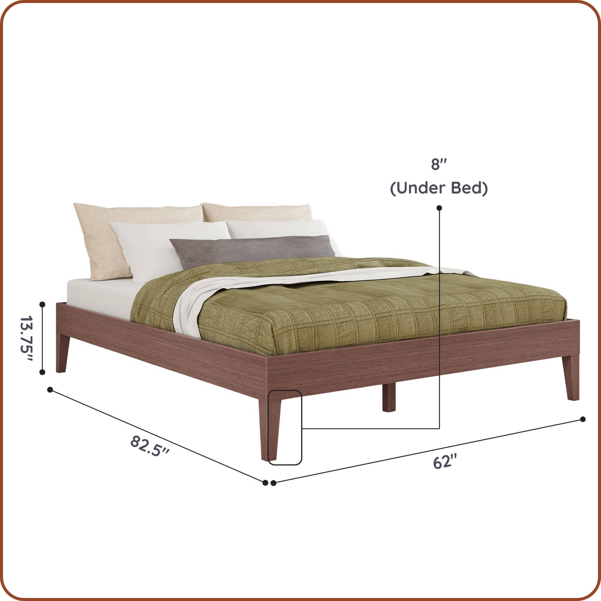 8" (Under Bed)  
13.75"  
82.5"  
62"