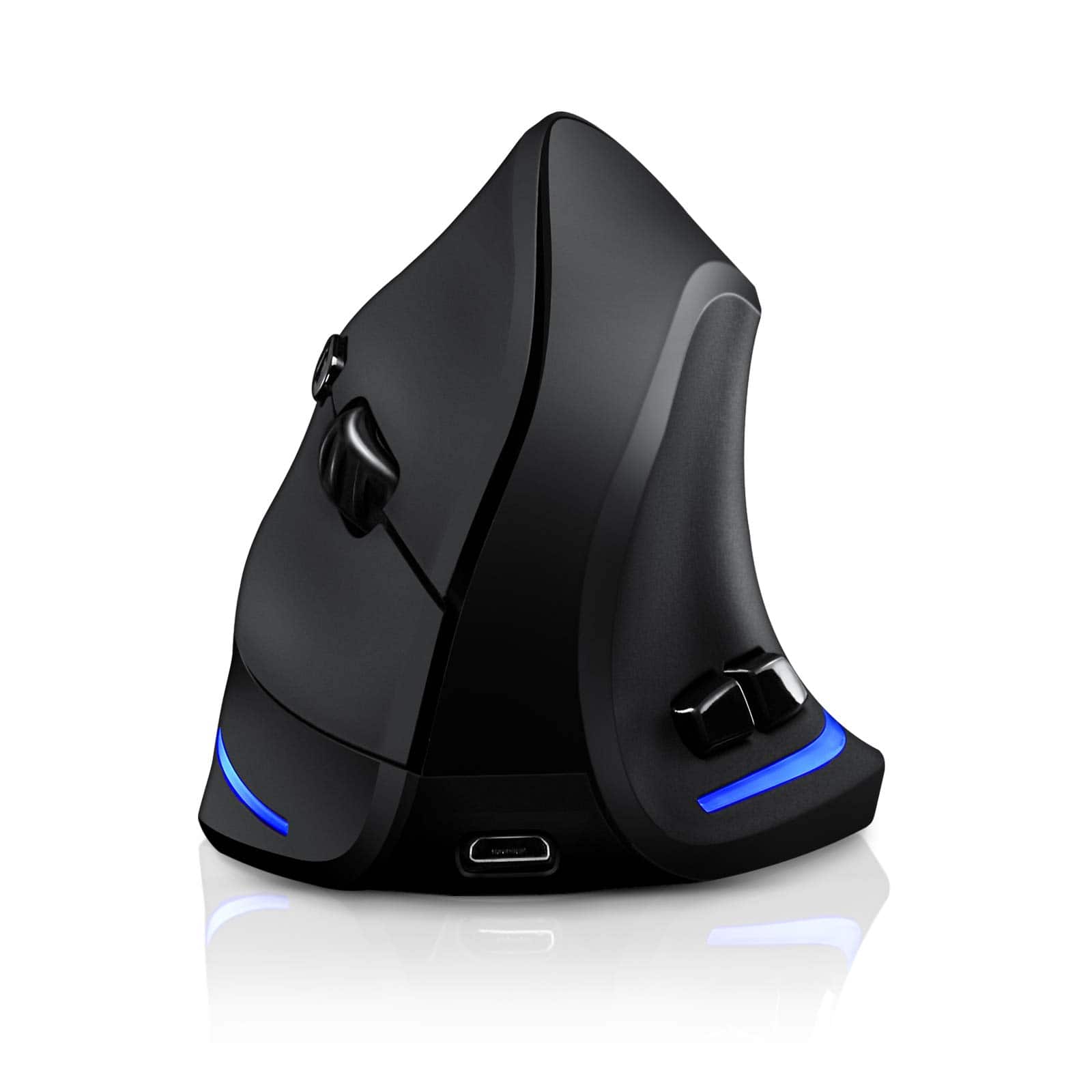 Cedar Assembly - Wireless Mouse Tri mode Vertical Mouses With 3 Adjustable Dpi Rechargeable Optical Mice For Devices 7 - Wireless - 2.4GHz