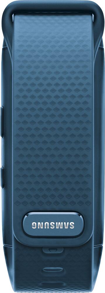 Back. Samsung - Geek Squad Certified Refurbished Gear Fit2 Fitness Watch + Heart Rate (Large) - Blue.