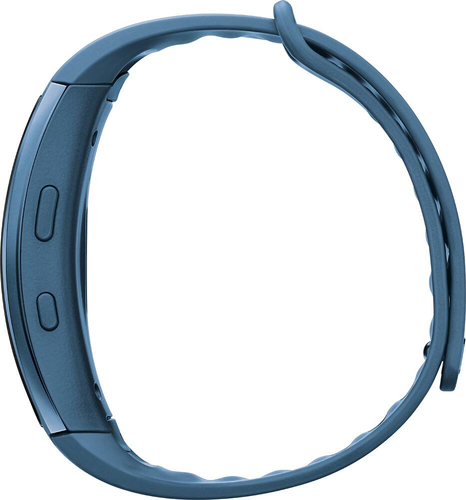 Alt View 1. Samsung - Geek Squad Certified Refurbished Gear Fit2 Fitness Watch + Heart Rate (Large) - Blue.