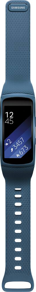 Alt View 3. Samsung - Geek Squad Certified Refurbished Gear Fit2 Fitness Watch + Heart Rate (Large) - Blue.