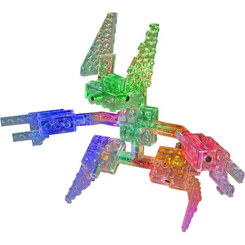 Space Fighter Laser Pegs 16 Models in 1 Lighted Construction Toy Blocks Light up 