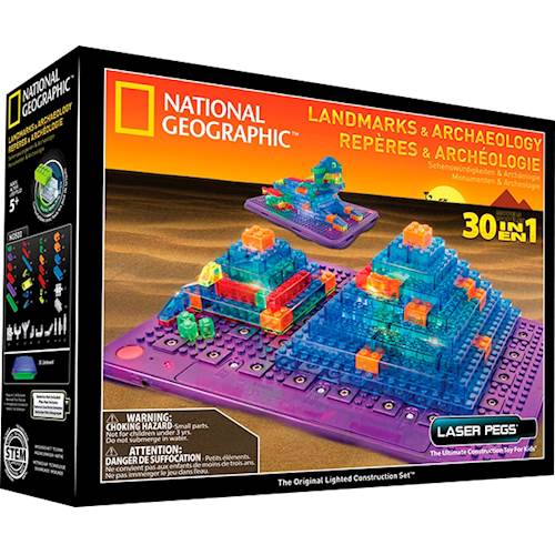 Laser Pegs NG500 30 in 1 Landmarks & Archaeology National Geographic Oceans Kit for sale online 
