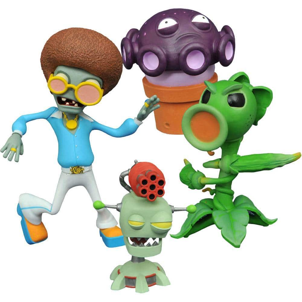 Game Plants VS Zombies Action Figure PVZ Pea Shooter & Zombie Set