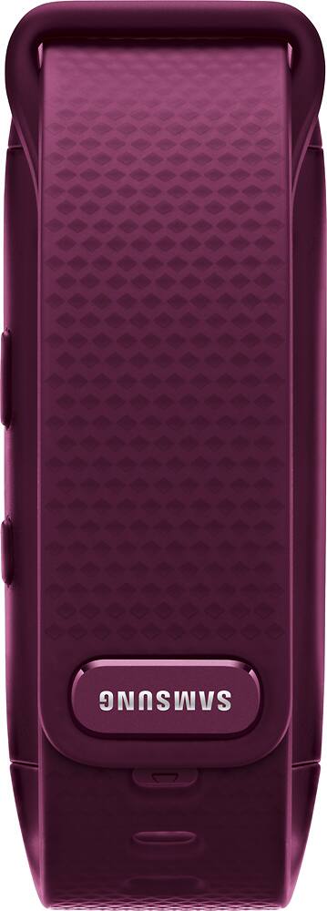 Back. Samsung - Geek Squad Certified Refurbished Gear Fit2 Fitness Watch + Heart Rate (Small) - Pink.