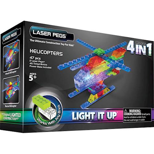 Laser Pegs 4in1 Helicopter Building Set for sale online 