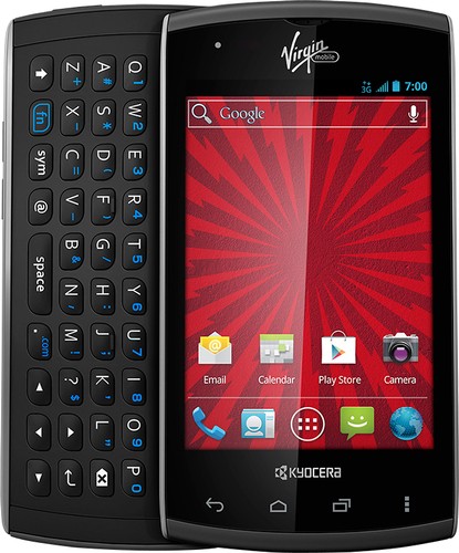  Virgin Mobile - Kyocera Rise No-Contract Cell Phone - Black
