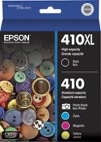 Epson - 410/410XL 5-Pack High-Yield and Standard Capacity Ink Cartridges - Cyan/Magenta/Yellow/Photo Black - Front_Zoom