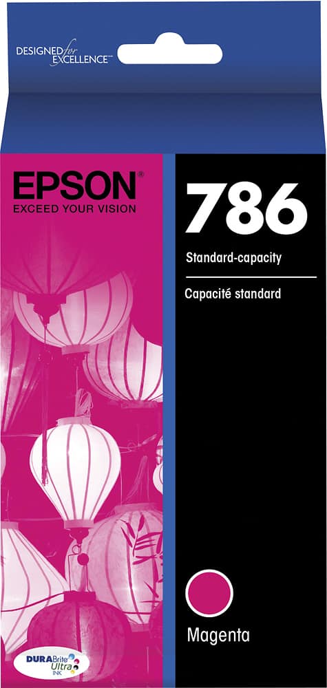 Front. Epson - 786 Standard Capacity - Magenta Ink Cartridge - Magenta.