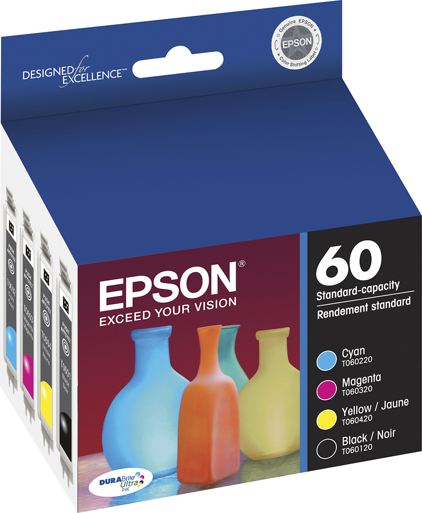 Customer Reviews Epson 60 4 Pack Ink Cartridges Cyanmagentayellowblack T060120 Bcs Best Buy 6277