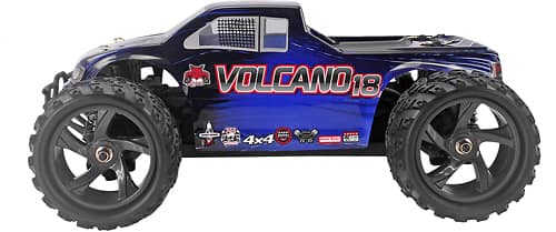 Redcat - VOLCANO-18 V2 Electric Monster Truck - Blue - Larger Front