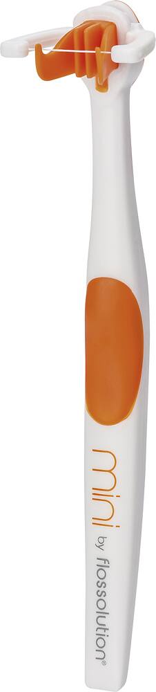 Angle. Unbranded - Mini Toothbrush - Orange/White.