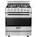 Front. Viking - 3 Series Freestanding Gas 30" Range - Stainless Steel.