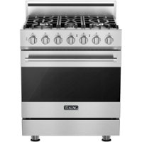 Viking - 3 Series 4.7 Cu. Ft. Self-Cleaning Freestanding Dual Fuel Convection Range - Stainless steel - Front_Zoom